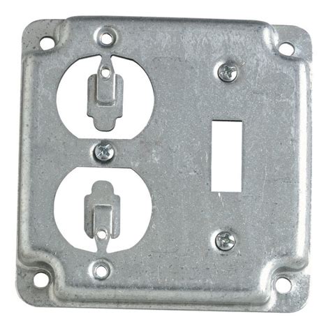 metal junction box cover|2 gang electrical box cover.